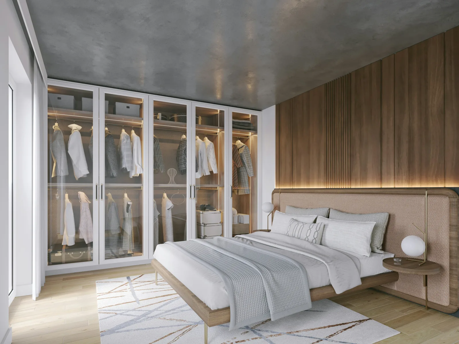 Kleiderschrank „Vitrína“ — Kleiderschrank · Eichenfurnier, Glastüren · Teplice · 2026